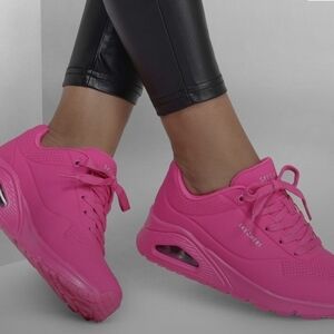 Skechers Women's Hot Pink Athletic Sneakers